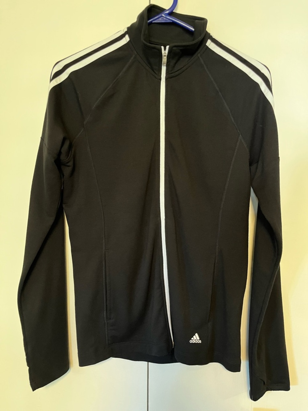adidas Black Women's Full-Zip French Terry